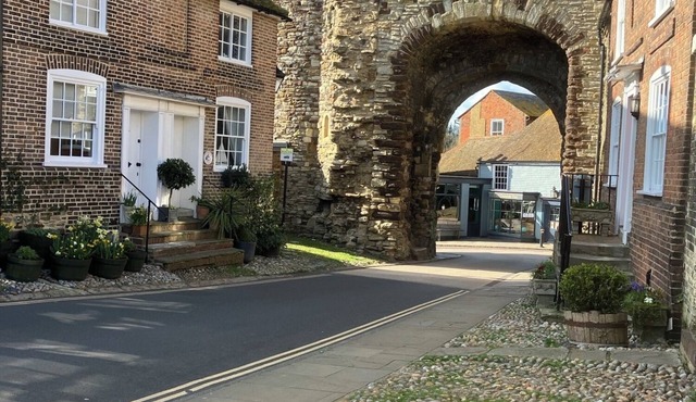 Landgate Cottage is opposite the 14th Century entrance to historic Rye town