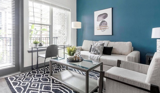 Landing | Chic 1BD, Rooftop Lounge, Yoga Studio