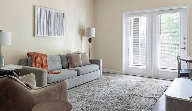 Landing | Modern 2BD, Courtyard, Gym