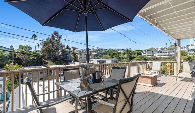 Lantern District condo. Huge private view deck. All on one level. Walk to harbor