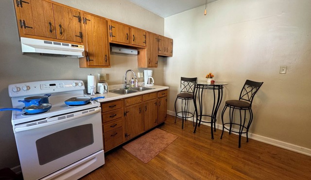 Large 1-BR Living RM Kitchen in a Monastery mansion in premier downtown Wheeling