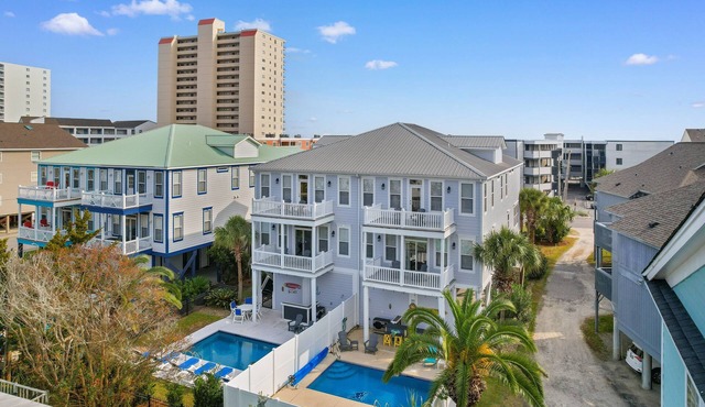 Large 12-Bedroom Duplex Second Row Beachfront Steps to Shore