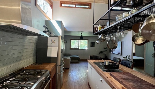 Large 2 bedroom house on 1acre of permaculture garden