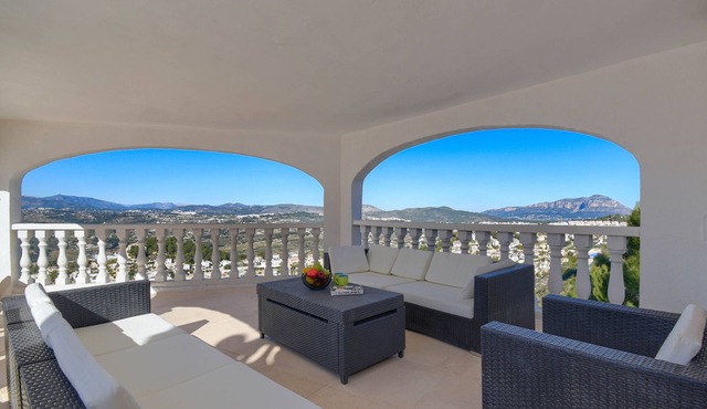 Large and nice villa with private pool in Benitachell, on the Costa Blanca, Spain for 8 persons