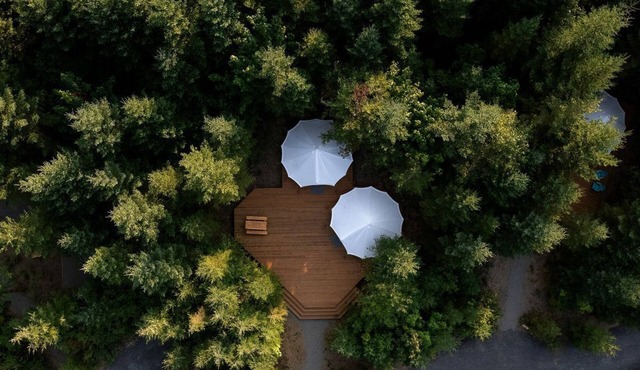 Large and Spacious Double Bell Tents Great for Families in Carson, Washington