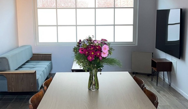 Large apartment with fireplace