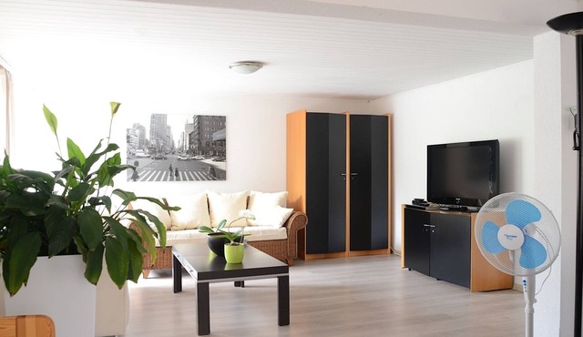 Large apartment, 2 min from Lake Constance, with balcony. Pet friendly.