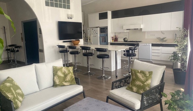 Large apartment on canal 2 steps from downtown Sète