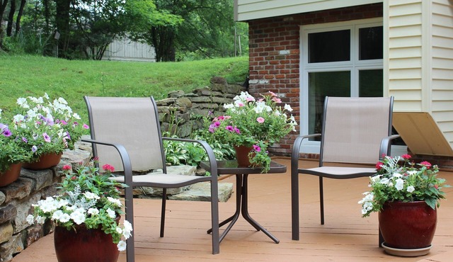 LARGE Apartment with private entrance, car port, deck, and firepit, Sleeps 4.