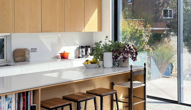 Large, architect designed family home with garden close to tube in North London