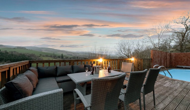 Large barn conversion in Cambrian Mountains, private pool , sauna & games room.