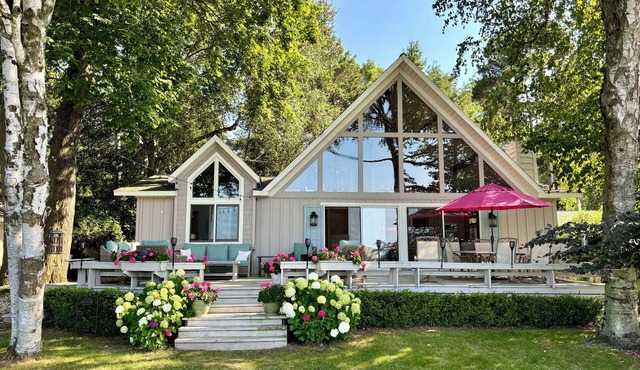Large beautiful lake front house on Silver Lake MI