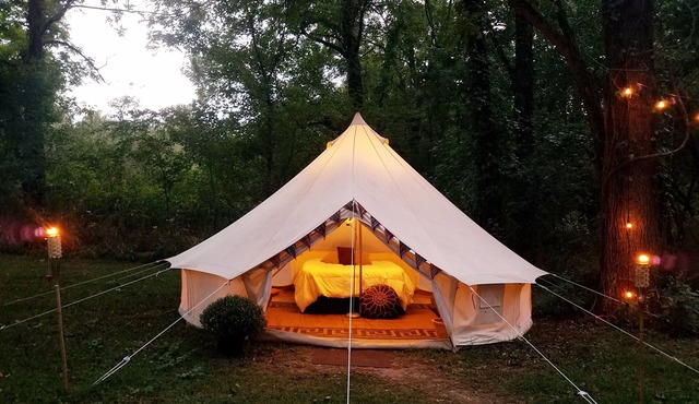 Large Bell Tent on the Kings River!