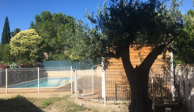 Large, bright house with a well-exposed swimming pool.