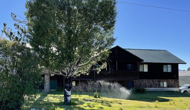 Large cabin with a great view on 3 acres. 5 miles from lake Cascade