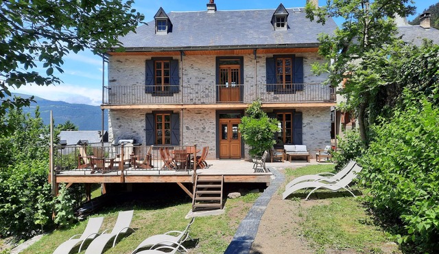 Large character house with breathtaking views over the Aure valley