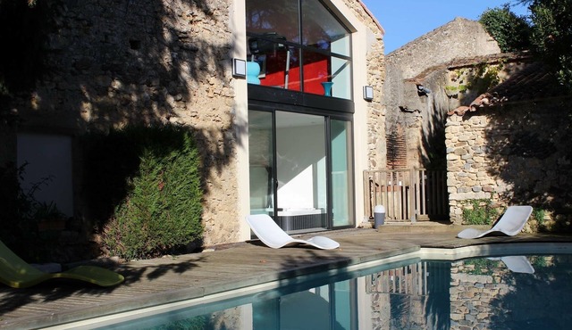 Large charming house with private pool, spa, sauna, hammam, gym