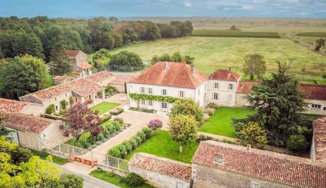 Large, charming estate with swimming pool, in the heart of the vineyards, 20 kms from the beaches.