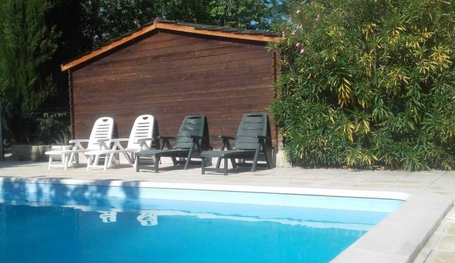 Large charming house with private pool on large shady park