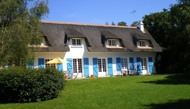 Large charming longère near the beaches, ideal 2 couples with children
