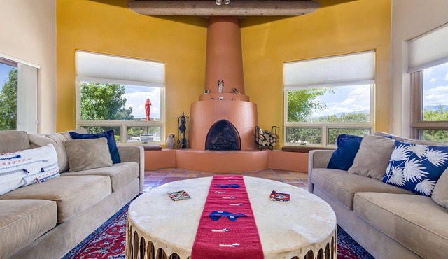 Large, Colorful, Santa Fe-Style Home
