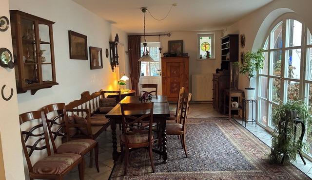 Large, comfortable half-timbered house with courtyard in the heart of Wissembourg