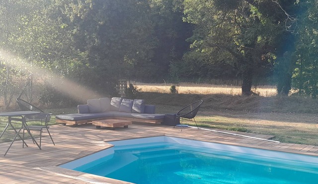 Large contemporary house with heated outdoor pool