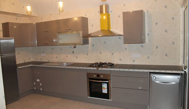 large cottage with baby equipment