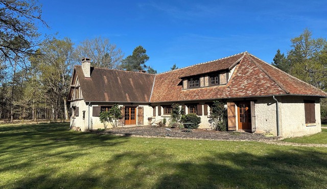 Large country house in the woods