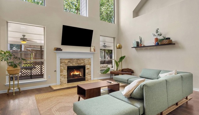 Large family and pet friendly home with game room, multiple TVs, and ping pong!