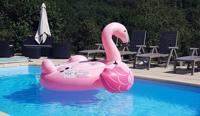 Large Family Gîte to Sleep 10, Heated Pool, Garden & Playarea, & Stunning Views.