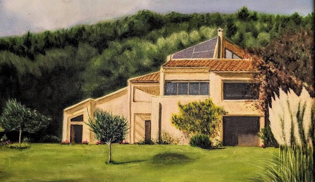 Large family villa with pool and garden.