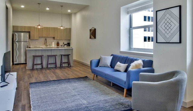 Large Floor to Ceiling with Fitness Center near Performing Arts Center