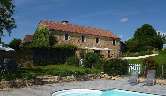 Large gite, for 12 with pool, magnificent views, peaceful and calm.