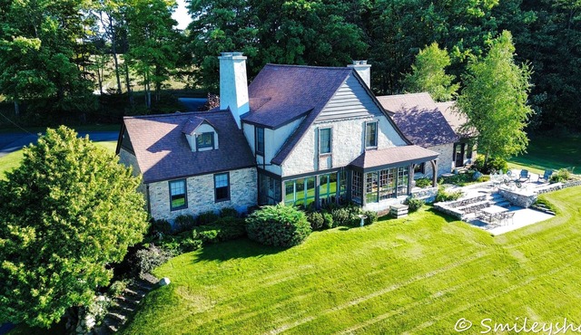 Large Historic Home with views of Crystal Lake & Lake Michigan