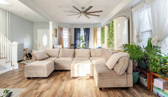 Large Home Perfectly Located! Walking distance to the beach and downtown.