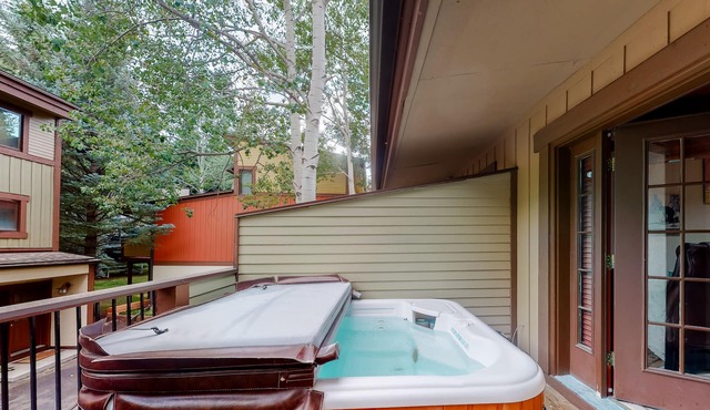 Large home with views from deck, fireplace & covered carport - near Vail gondola