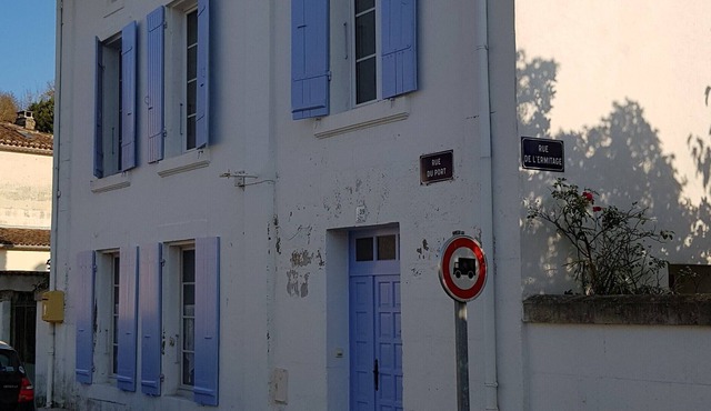 Large house located on the harbor