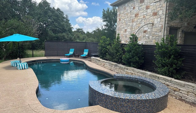 Large House with Stunning Pool on Austin Greenbelt Preserve