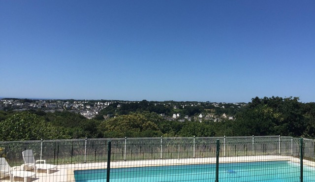 Large house with unobstructed view of port. Close to beaches