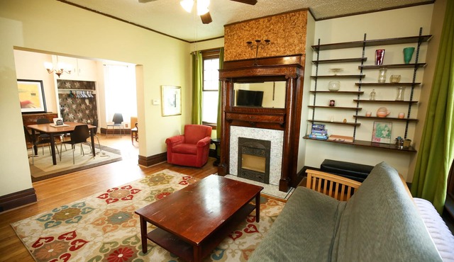 Large, kid friendly, private home on a brick street, 10 mins from downtown