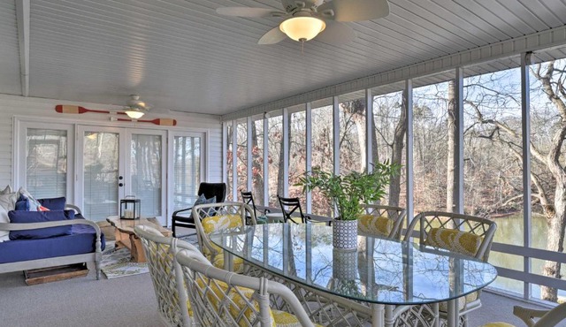 Large Lavonia Home with Party Dock on Lake Hartwell!