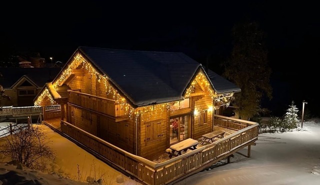Large luxury wooden chalet