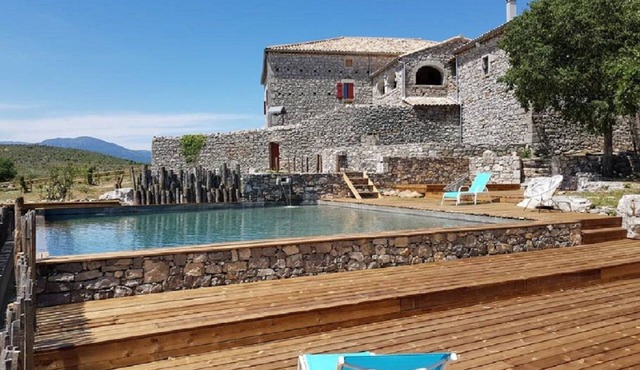 Large Mas isolated on Balazuc