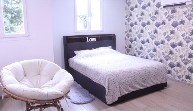 Large new F2 with terrace - Paris, Disney & CDG Airport