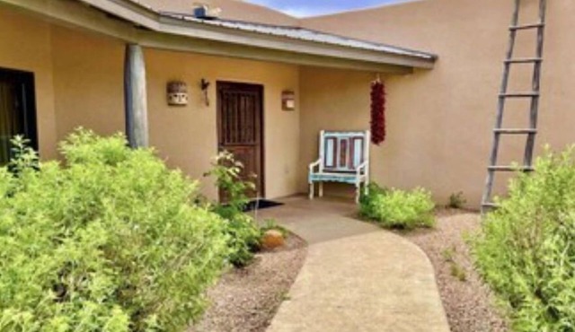 Large private, high end home with sweeping views on 13 acres.