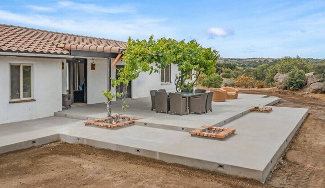 Large private home, mountain and lake views.