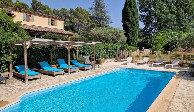 Large Provencal MAS, view, pool, quiet! 2 to 14p, air-conditioned!