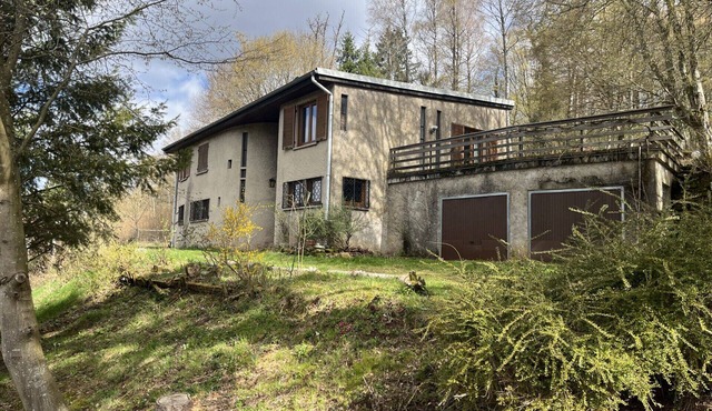 Large, quiet family home on the edge of the forest, overlooking the village.