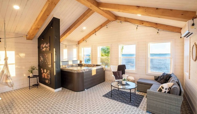 Large renovated beachfront cottage